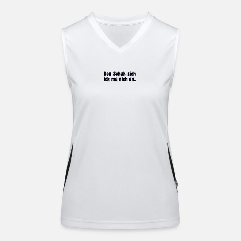 Berlin dialect saying Women's Functional Contrast Tank Top