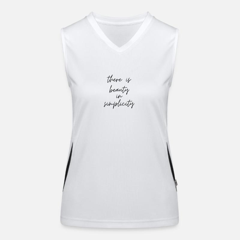Il y a de la beauté dans la simplicité. pensées positives. Débardeur respirant contrasté Femme