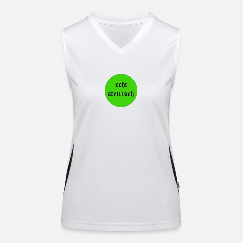 echt steirisch Funktionelles Kontrast-Tank Top für Frauen