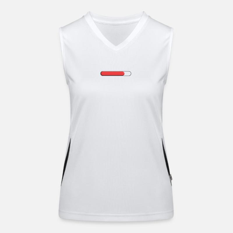 Average tonnage Red (three quarters) Women's Functional Contrast Tank Top