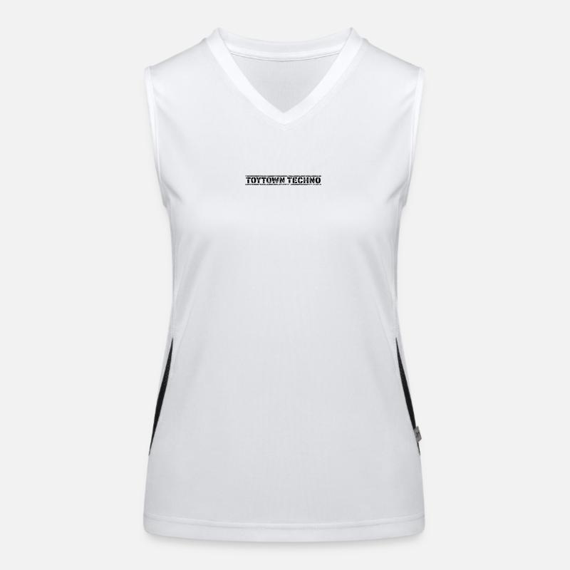 Toytown Techno Funktionelles Kontrast-Tank Top für Frauen