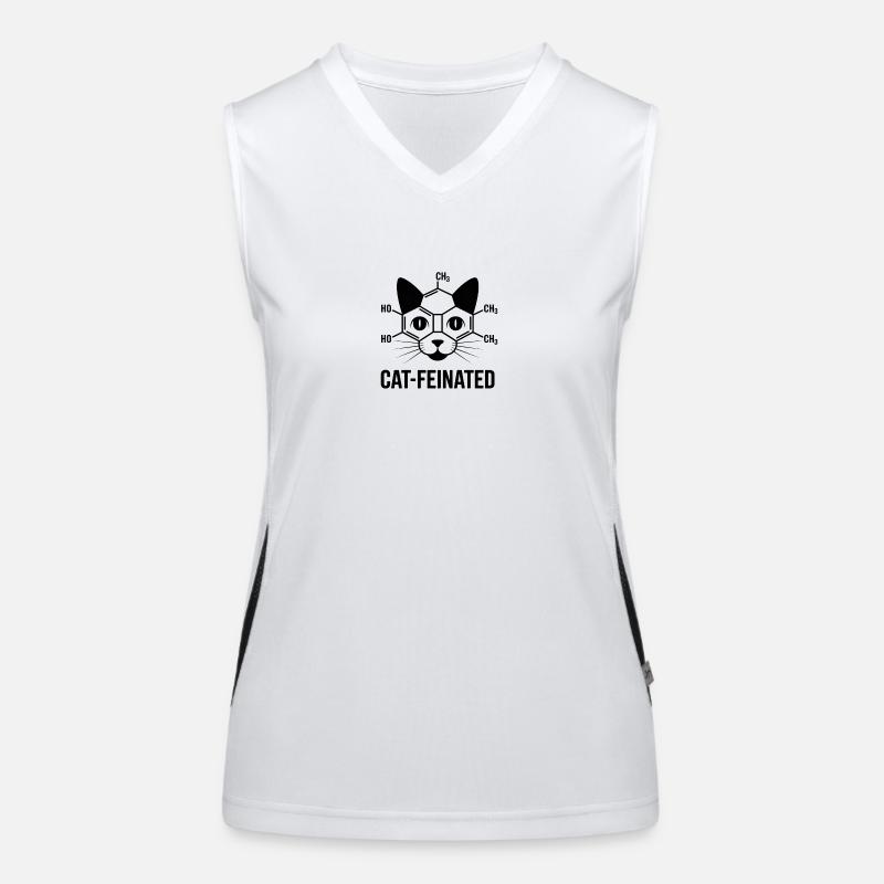 Cat-feinated Women's Functional Contrast Tank Top