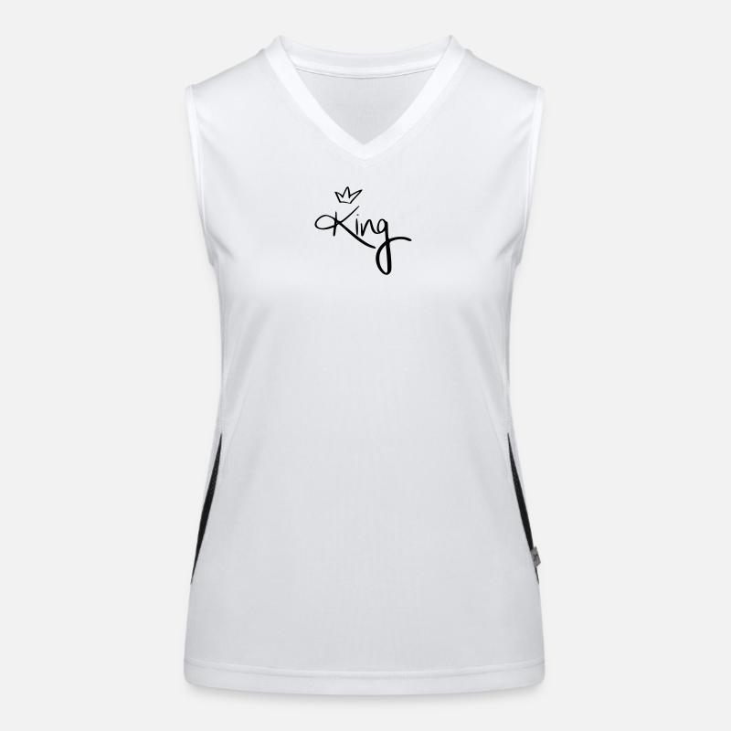 Roi. Débardeur respirant contrasté Femme