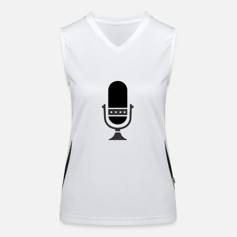 Microphone Podcast Débardeur respirant contrasté Femme