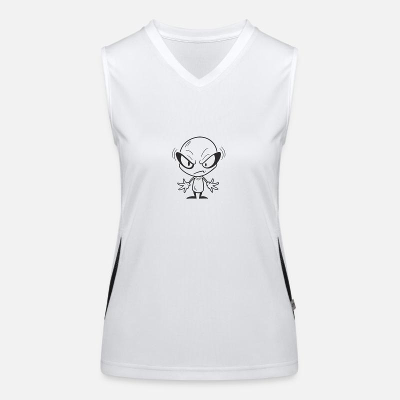 Grumpy Alien Women's Functional Contrast Tank Top