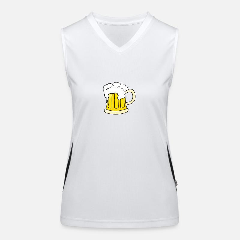 beer Funktionelles Kontrast-Tank Top für Frauen