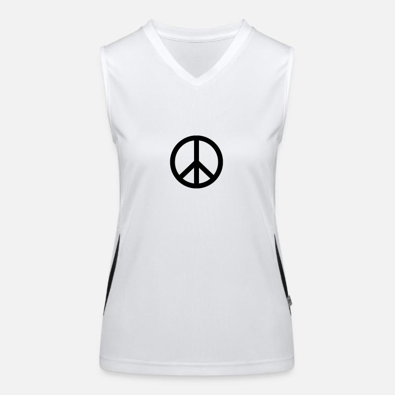 peace Funktionelles Kontrast-Tank Top für Frauen