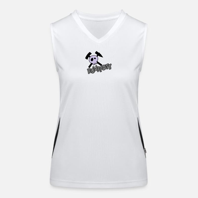 Ruhrpott Pirat - individualisierbar Funktionelles Kontrast-Tank Top für Frauen