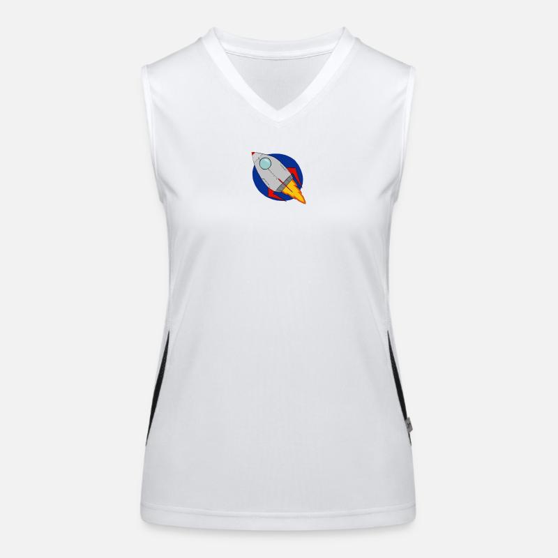Rakete Funktionelles Kontrast-Tank Top für Frauen