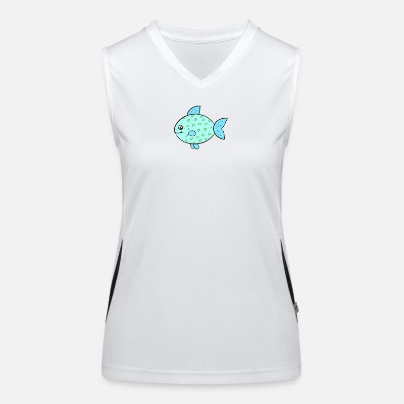 Poisson Poisson Débardeur respirant contrasté Femme