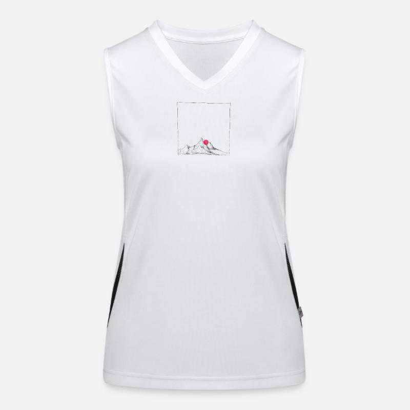Petal Orb Minimal Women's Functional Contrast Tank Top
