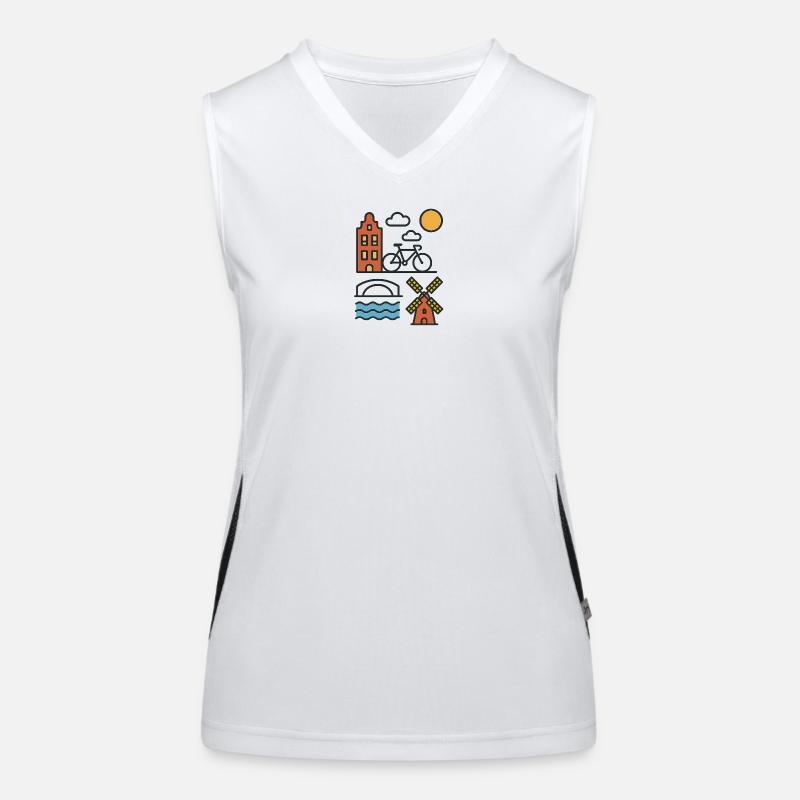 My City Amsterdam Women's Functional Contrast Tank Top