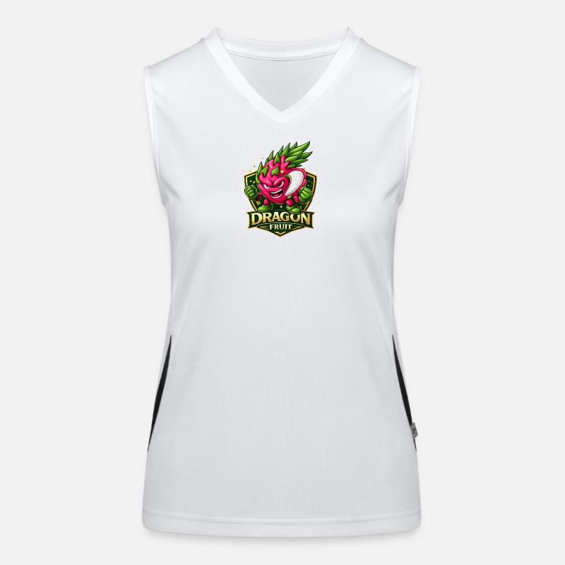 Drachenfrucht-Energetisches Maskottchen Funktionelles Kontrast-Tank Top für Frauen