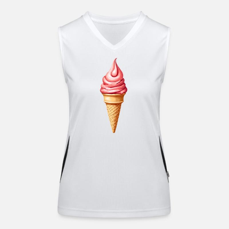 Glace Débardeur respirant contrasté Femme