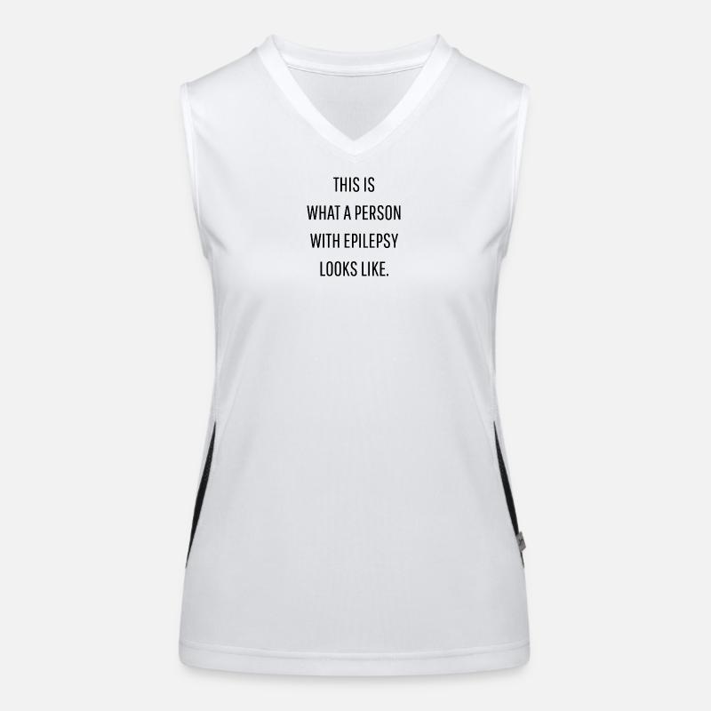 This is what a person with epilepsy looks like Funktionelles Kontrast-Tank Top für Frauen