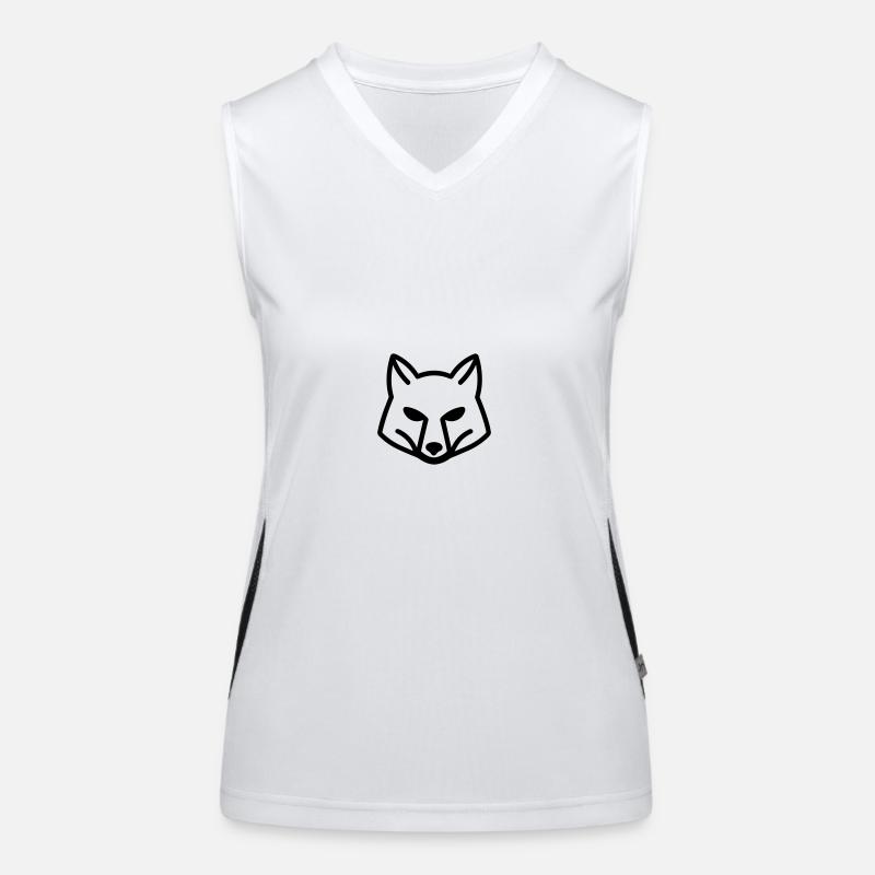 Fuchs Funktionelles Kontrast-Tank Top für Frauen