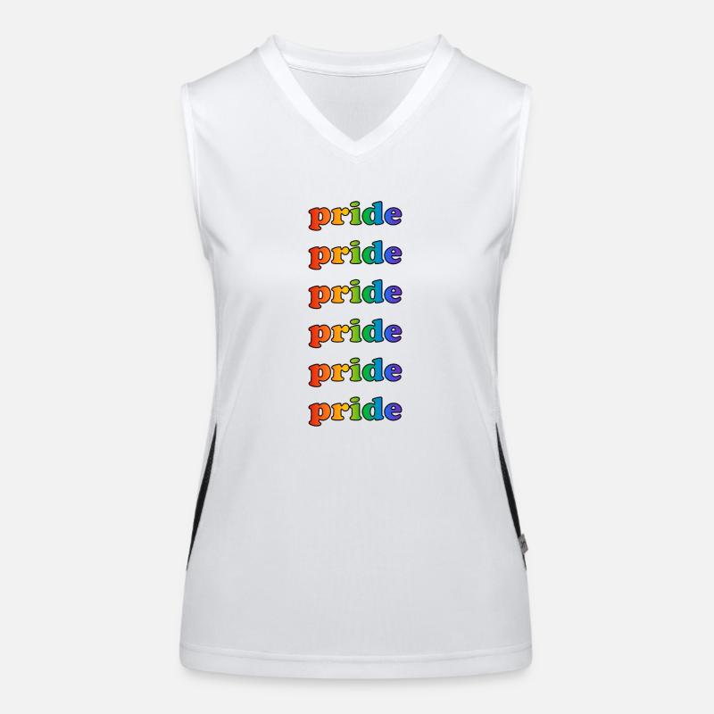 Pride Regenbogenfarben Funktionelles Kontrast-Tank Top für Frauen