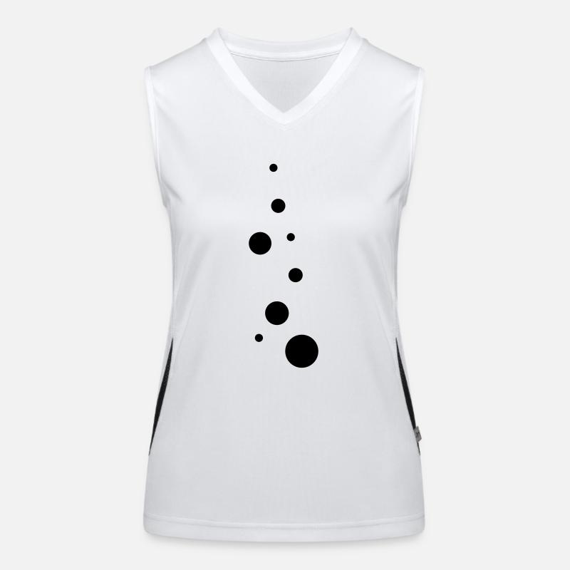 bubbles Funktionelles Kontrast-Tank Top für Frauen