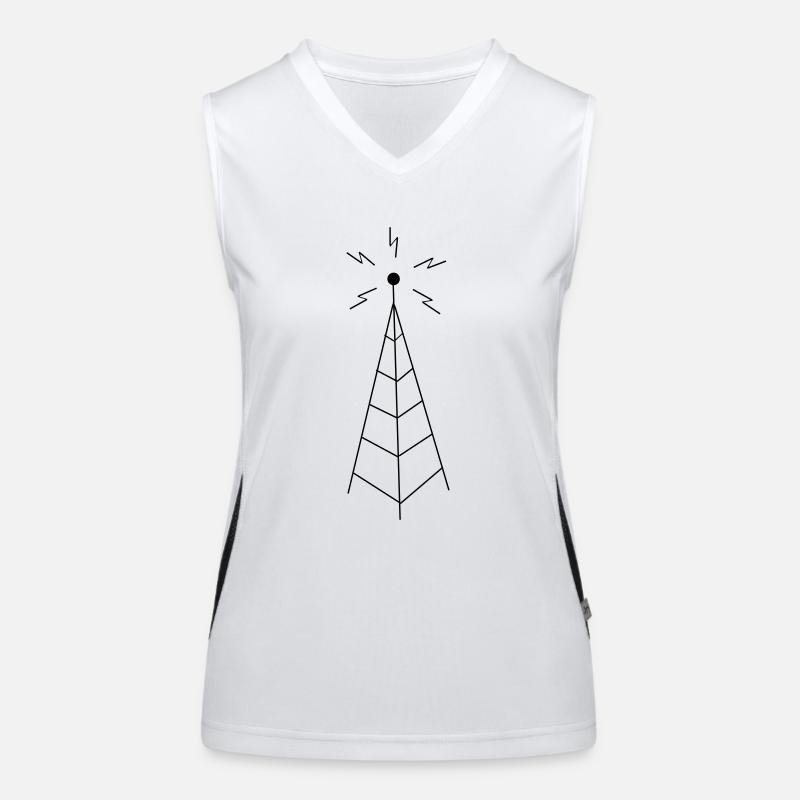 Transmission Tower Sendemast Débardeur respirant contrasté Femme