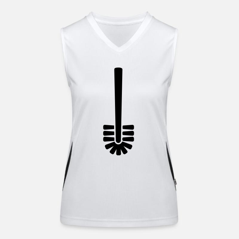 Toilet brush Women's Functional Contrast Tank Top