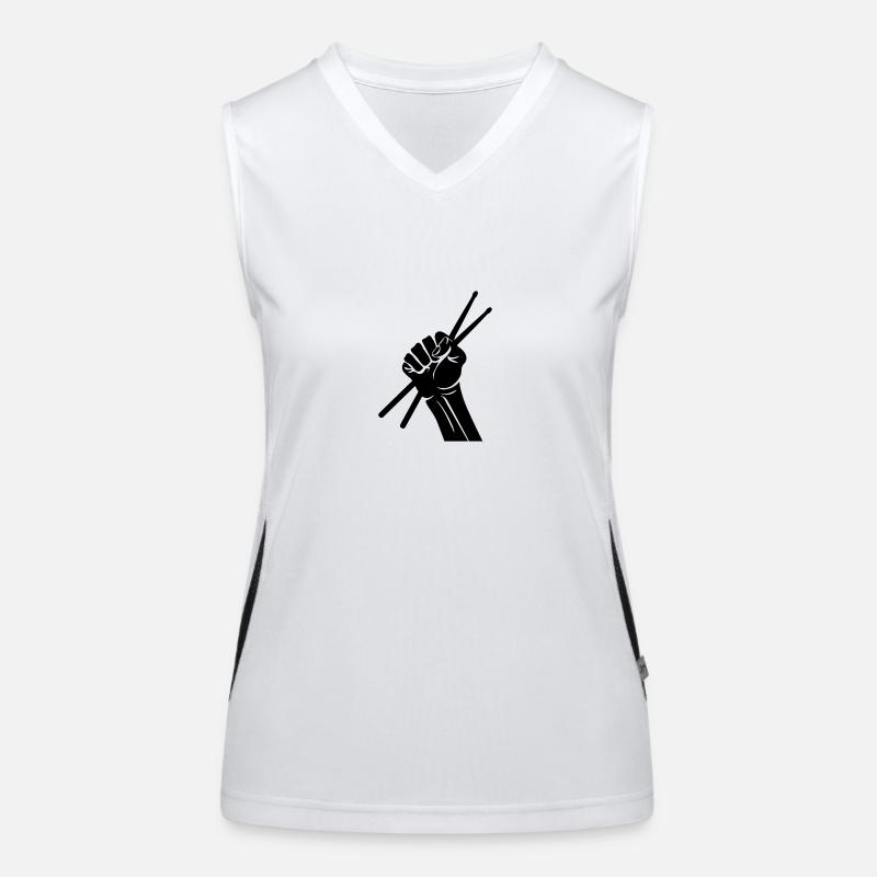 Drums, Drum, Music, Instrument Women's Functional Contrast Tank Top