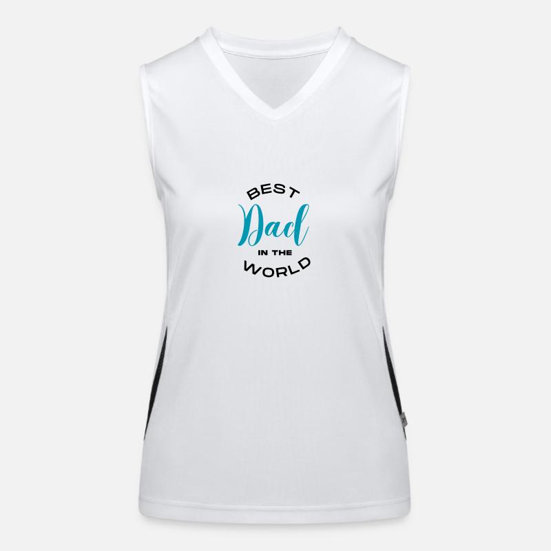 Best Dad Bester Papa Vatertag Funktionelles Kontrast-Tank Top für Frauen