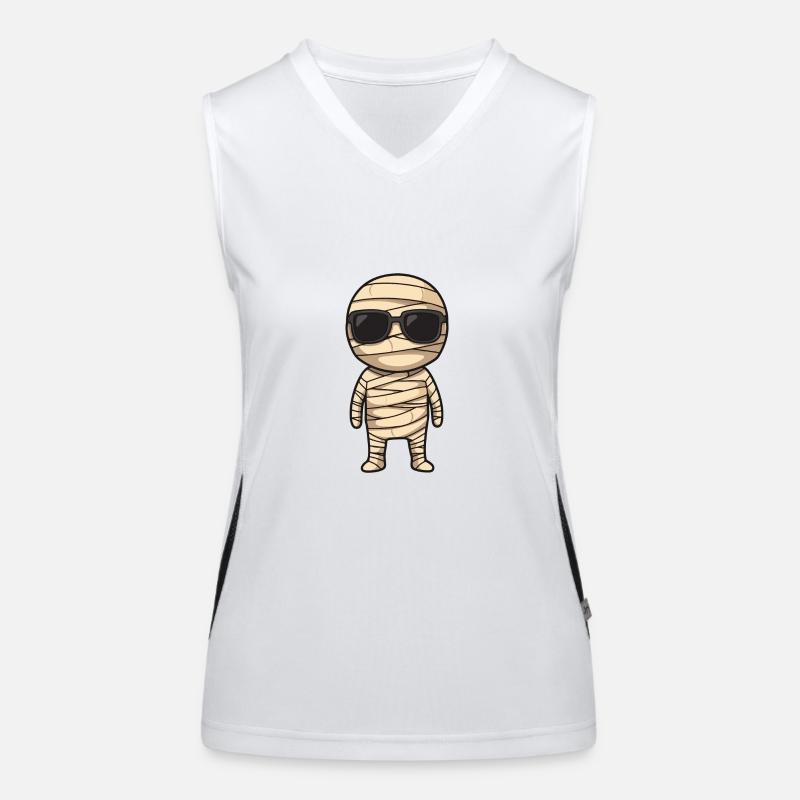 Mummy Halloween Women's Functional Contrast Tank Top