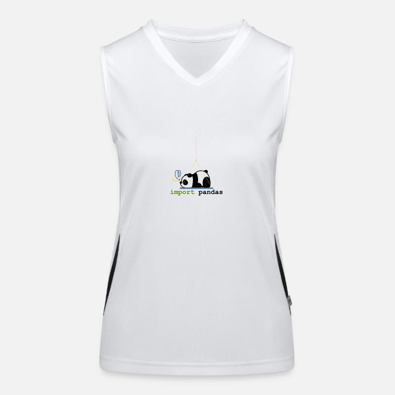 Python-Witze Pandas importieren Programmierung Funktionelles Kontrast-Tank Top für Frauen