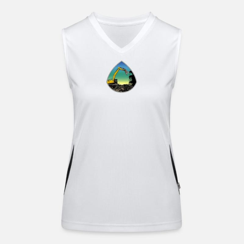Tear-off excavator Women's Functional Contrast Tank Top