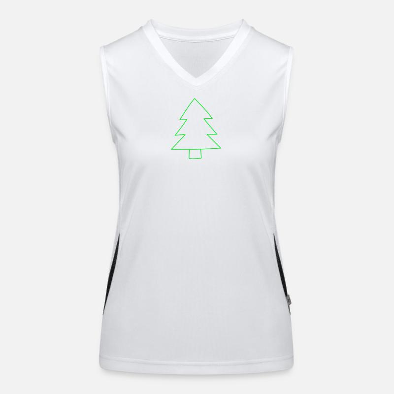 Arbre de Noël Débardeur respirant contrasté Femme