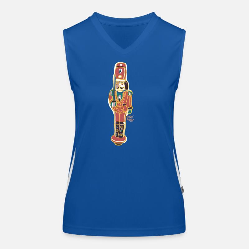 Bunter Nussknacker Deco Design Funktionelles Kontrast-Tank Top für Frauen