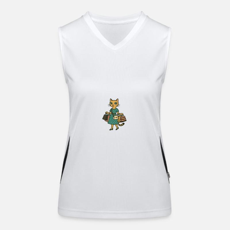 Style Chat Débardeur respirant contrasté Femme