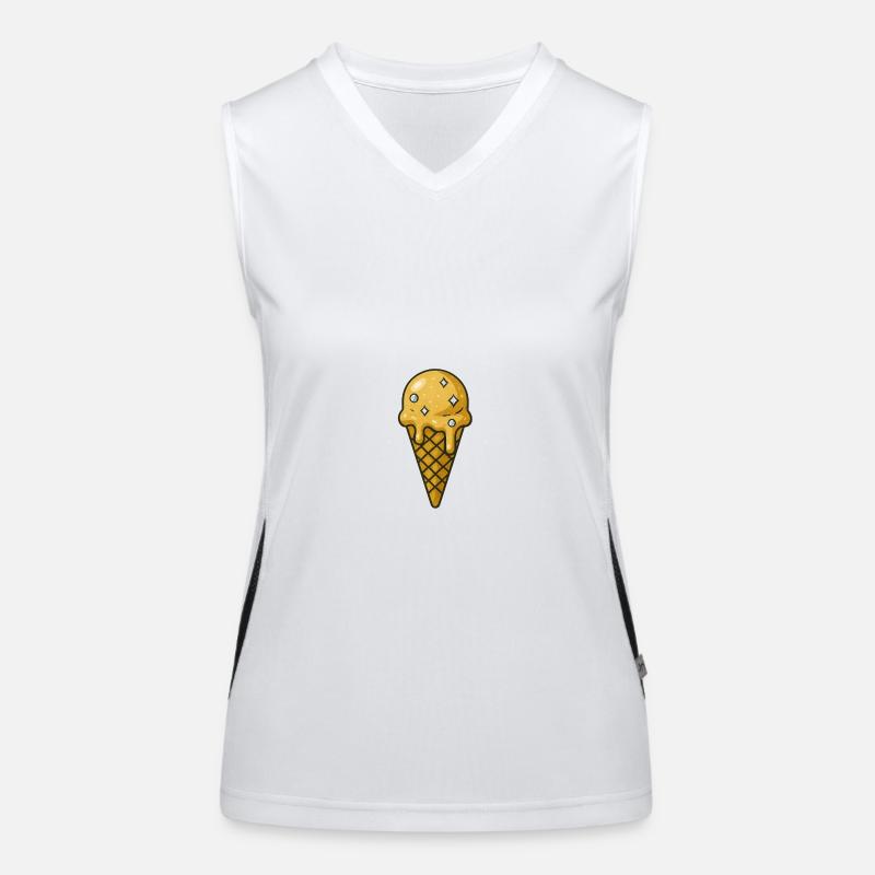 Eis - Deluxe Funktionelles Kontrast-Tank Top für Frauen