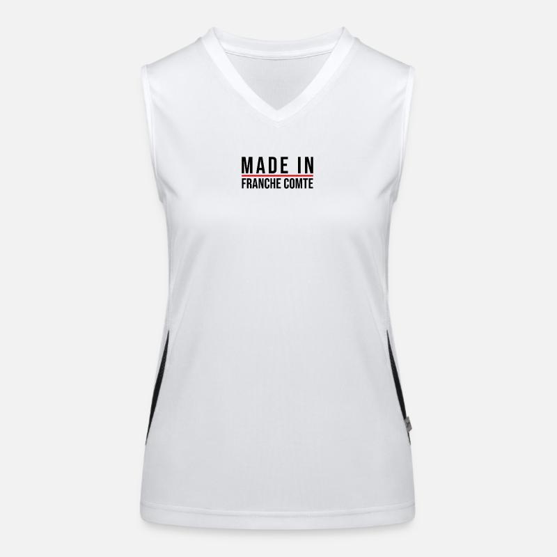 Hergestellt in der Franche Comté Funktionelles Kontrast-Tank Top für Frauen