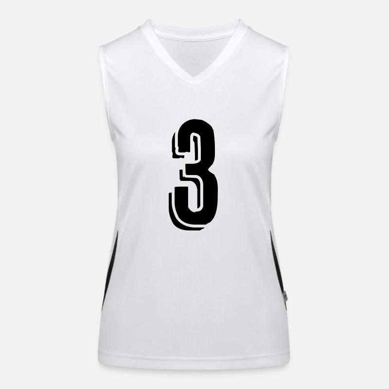 Maillot numéro 3 - Numéro - Trois Débardeur respirant contrasté Femme
