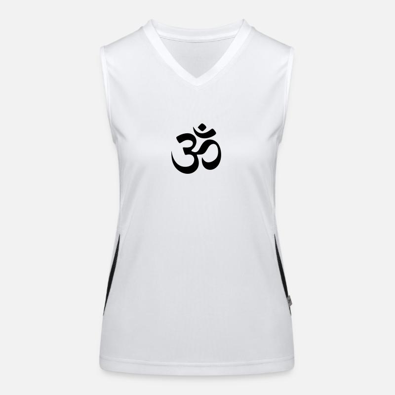 Om-Symbol Débardeur respirant contrasté Femme