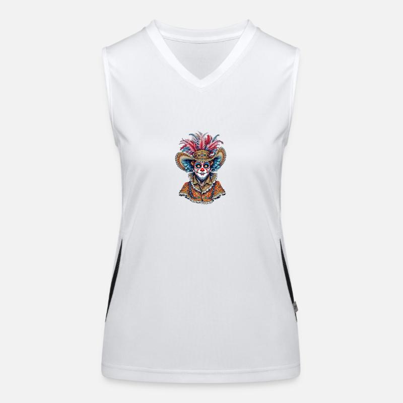 Dia de los Muertos Funktionelles Kontrast-Tank Top für Frauen