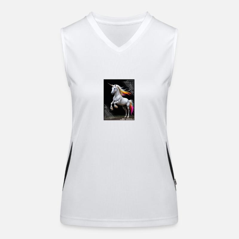Wildes Einhorn Funktionelles Kontrast-Tank Top für Frauen