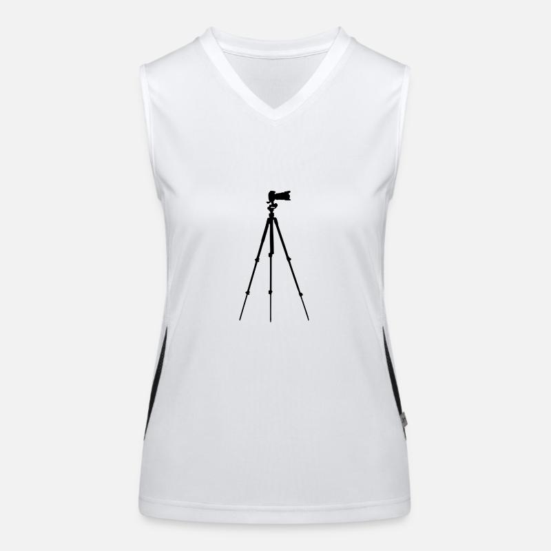 Fotograf / Stativ / Kamera Geschenk / Geschenkide Funktionelles Kontrast-Tank Top für Frauen