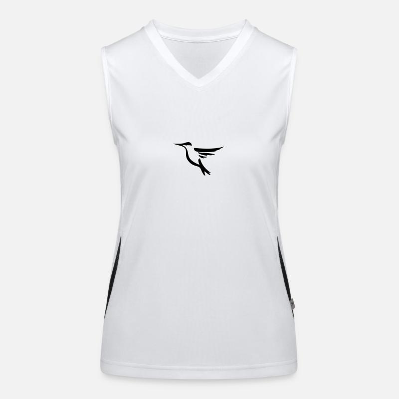 Kolibri 2 - Vogel Geschenk Geschenkidee Funktionelles Kontrast-Tank Top für Frauen