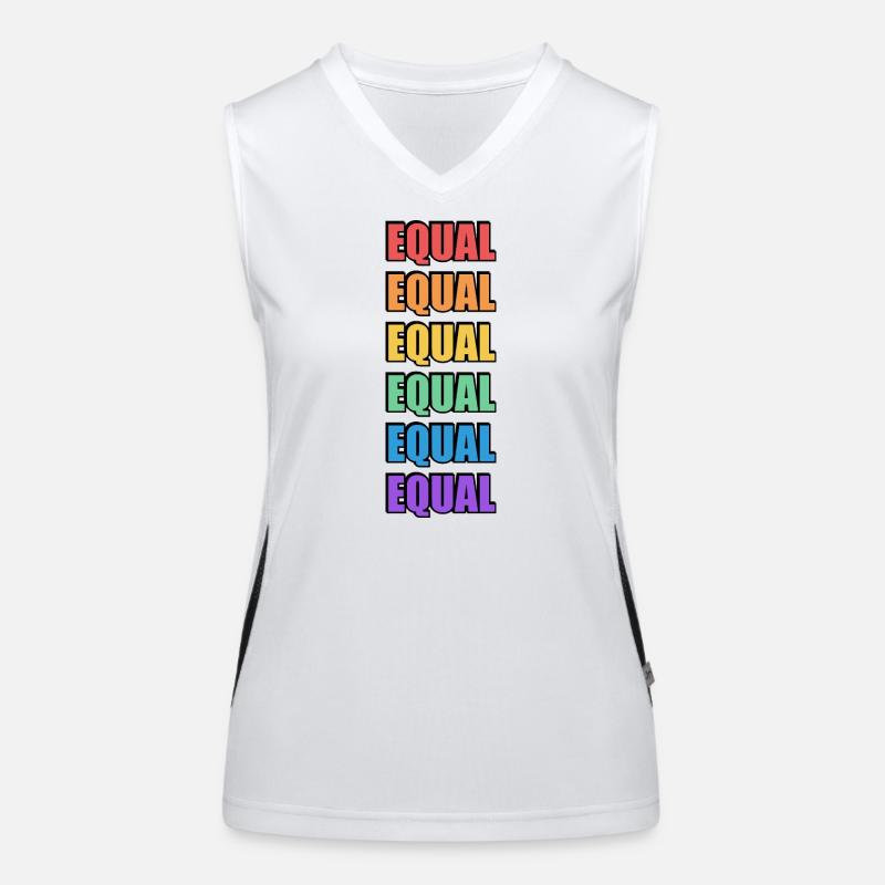 Regenbogen gleich Funktionelles Kontrast-Tank Top für Frauen