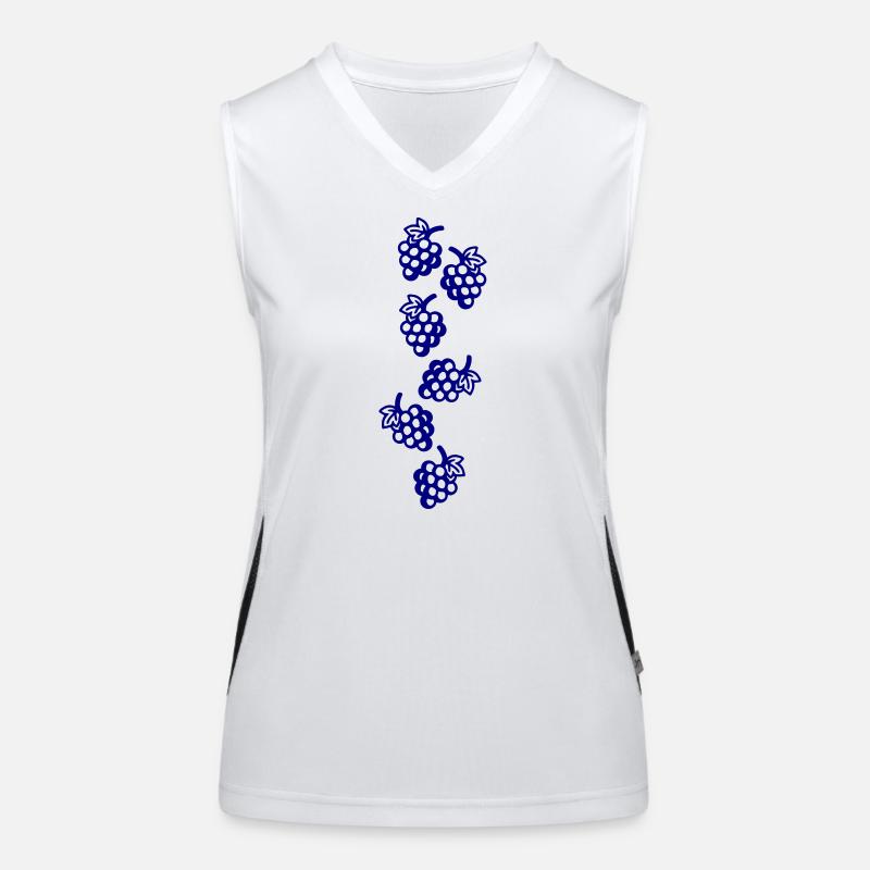 Symbole du raisin Débardeur respirant contrasté Femme