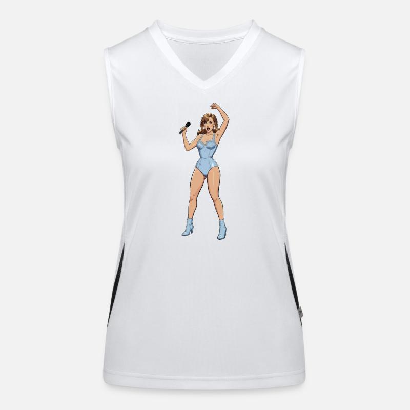 Chanteuse-danseuse Débardeur respirant contrasté Femme