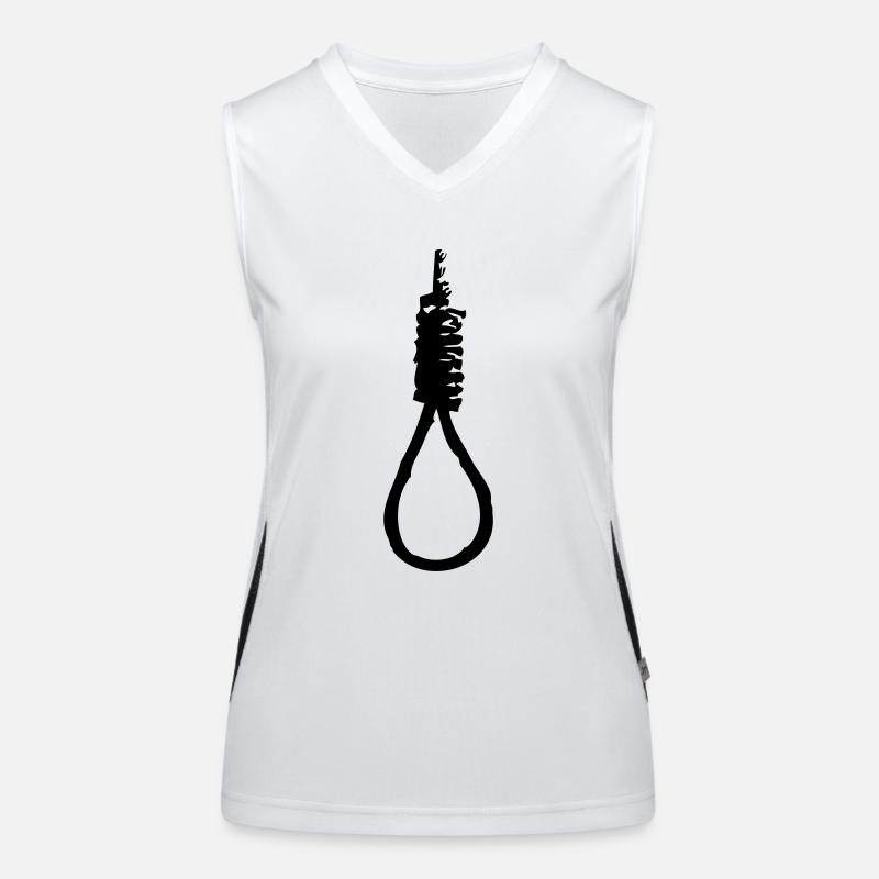 Schiebe Knoten hängenden Seil Funktionelles Kontrast-Tank Top für Frauen