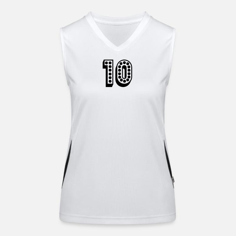 10. 10 ANS. 10e ANNIVERSAIRE. ANNIVERSAIRE 10 ANS. Débardeur respirant contrasté Femme