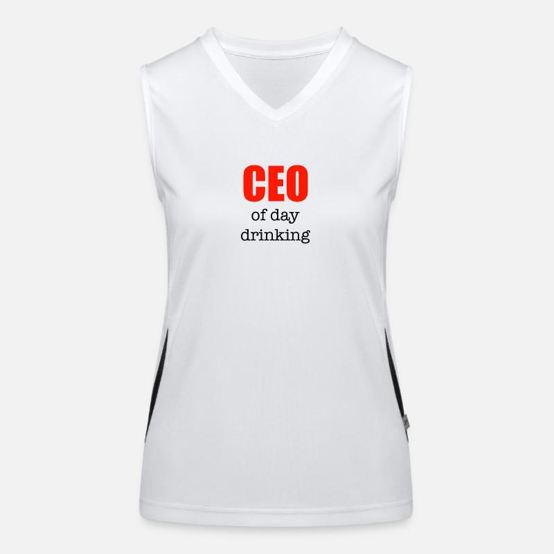 CEO of day drinking (große Version) Funktionelles Kontrast-Tank Top für Frauen