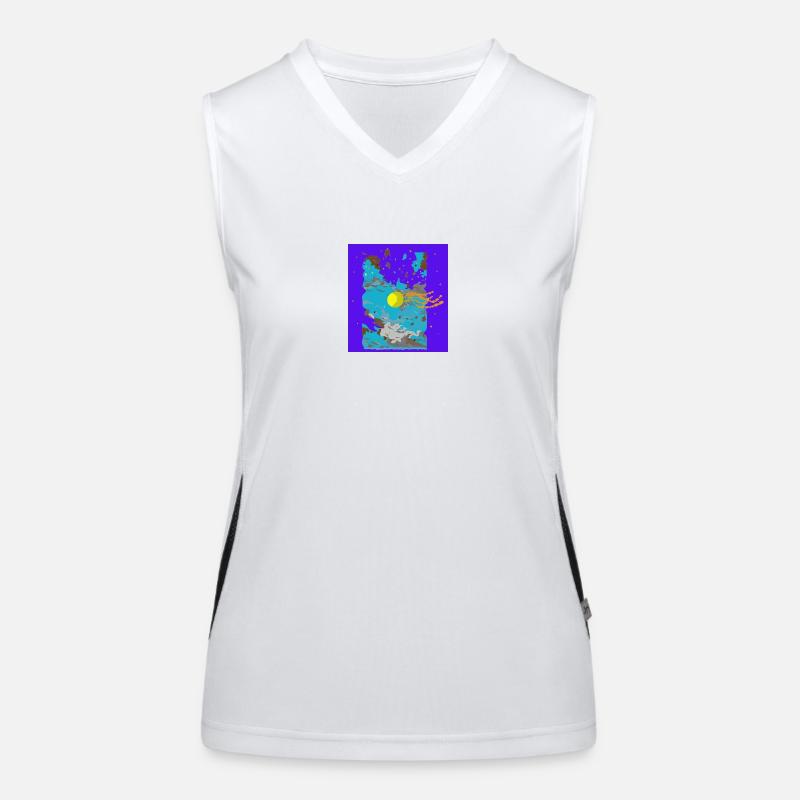 Motif Ciel Violet Débardeur respirant contrasté Femme
