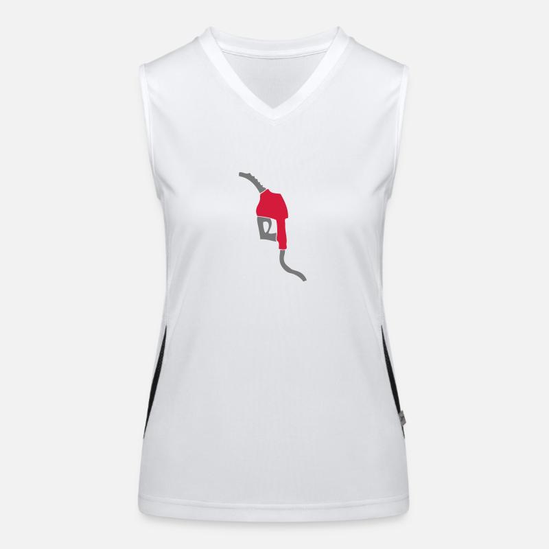 diesel zapfsaeule benzin Funktionelles Kontrast-Tank Top für Frauen