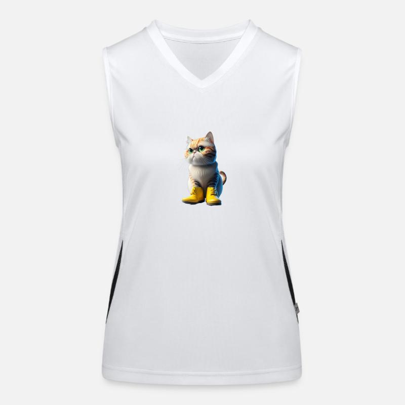 Chat Débardeur respirant contrasté Femme