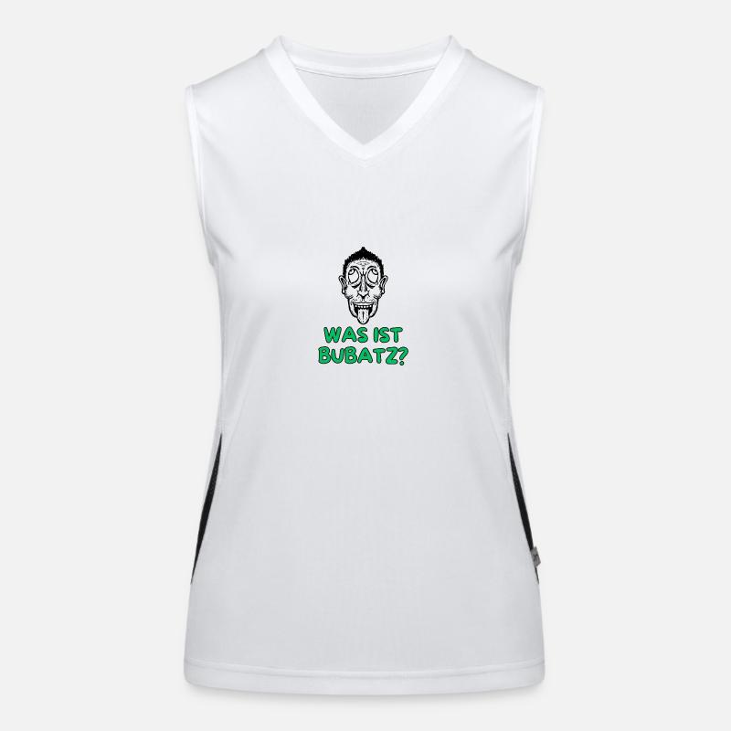 What is Bubatz ... ? (Rambo Zambo) - Women's Functional Contrast Tank Top - white/black
